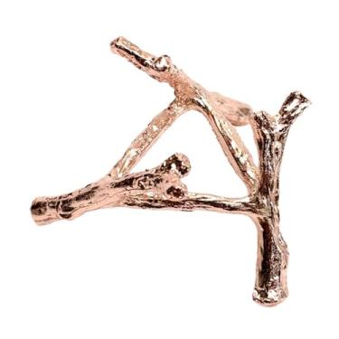 Imagem de kowaku Suporte de artesanato com acabamento antigo, suporte de bola de cristal, decoração, base de escultura de ovo para museu, casa, minérios, pedra , Rosa Ouro