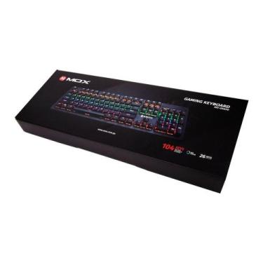 Imagem de Teclado Gamer Mecanico rgb led light mechanical keyboard para jogos me