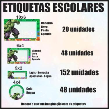 Imagem de Etiqueta Adesiva Escolar em Vinil Tema Personagem STITCH - Dekal Decor