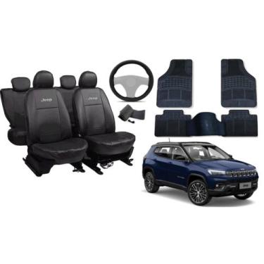Imagem de Jeep Compass 2010 a 2018 - Kit Premium de Couro e Tapete Incluso - Aer