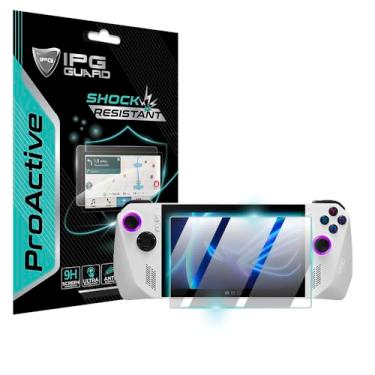 Imagem de IPG Protetor de tela ProActive feito para Asus ROG Ally 7 polegadas tela sensível ao toque rigidez 9H película nano cerâmica ultra responsiva para RogAlly