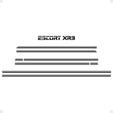 Imagem de Kit Faixas Filete Compatível Escort Xr3 Mk3 83/86 + Traseiro - SPORTIN