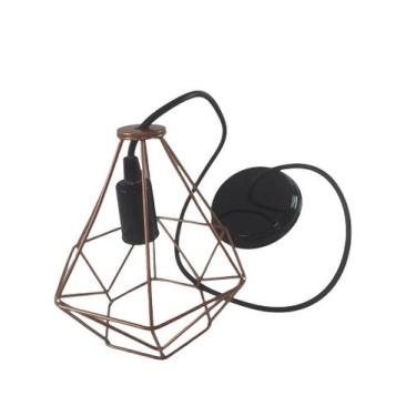 Imagem de Pendente Soquete Vintage CBC Aramado Gold Sextavado