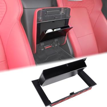 Imagem de Aunginsy Caixa de armazenamento oculta de apoio de braço compatível com Jaguar F-Type 2013-2025 console central corrimão caixa de armazenamento de privacidade bandeja organizadora apoio de braço caixa