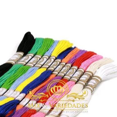 Imagem de Kit Com 12 Meadas Cores Sortidas - Importado, Algodao