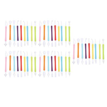 Imagem de Ferramentas de decoração de bolo QANYEGN, conjunto de modelagem de fondant de biscoito, kit de ferramentas de escultura manual para decoração de pasta de goma de açúcar de bolo