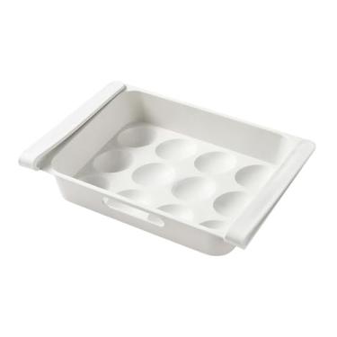 Imagem de Organizador de Gavetas de Ovos 12 Grades, Manutenção da Lixeira do Organizador da Geladeira, Caixa de Geladeira Organizador da Gaveta da Geladeira, Classificação Multifuncional