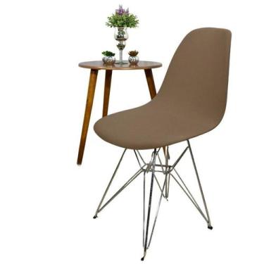 Imagem de Kit 4 Capa de Cadeira Eiffel Sala Jantar Chocolate Exclusiva - Charme 
