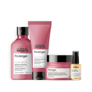 Imagem de Kit Pro Longer Sh 300ml + Cond 200ml + Masc 250ml + Óleo 30ml - Loreal