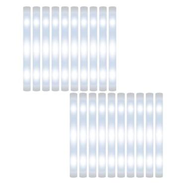 Imagem de Nishiyuenyi 20 peças LED GLOW HOTS STEND, STACHS LIGHT UP, RODAS de FOMA FEAM LIGHTWELY para eventos esportivos Festival Birthday Raves, Multicolorido