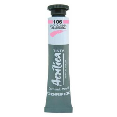 Imagem de Tinta Acrílica 20ml 106 Laca Horquídea Corfix, 106 LACA HORQUíDEA