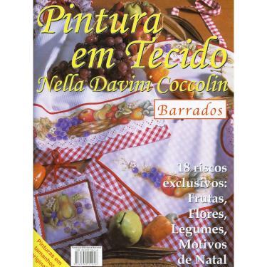 Imagem de Revista Pintura em Tecido Nella Davini Coccolin Barrados