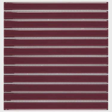 Imagem de Pastilha de Vidro Filetto 30x30,9cm Vinho