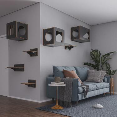 Imagem de Prateleira para Gatos Frédy Média A 22cm x C 32cm x P 30cm