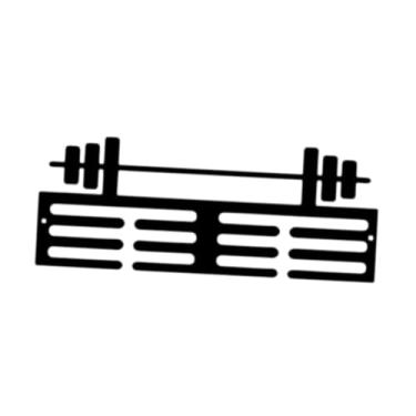 Imagem de oshhni Medalha Exibir portador de medalhas esportivas Fácil de instalar prateleiras de troféu Fashion prêmios para presentes de softbol de nadação de futebol, Style C