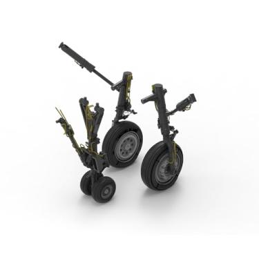 Imagem de SSMODEL MRY-SFW LY72707 1/72 Peças de atualização de modelo Mirage 2000C/B/D/N trem de pouso para cinética