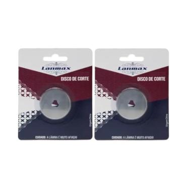 Imagem de Kit Com 2 Lâminas Disco Perfeito Para Iniciantes E Profissionais Proporcionando Maior Precisão Conforto E Eficiência No Seu Trabalho Artesanalo Cortador Circular 28mm Patchwork Scrapbook EVA