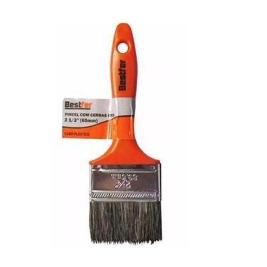 Imagem de Pincel com Cerdas Gris 21/2'' 65mm Cabo Plástico - Bestfer