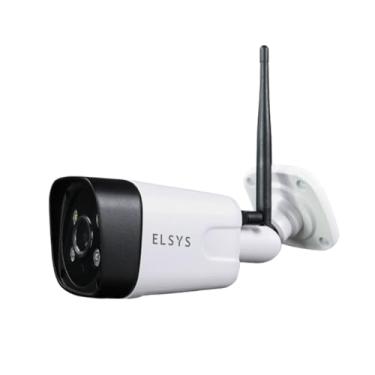 Imagem de Câmera de Segurança Wi-Fi Externa Compatível com Alexa, Full HD 1080p ESC-WB3F, Elsys, Branca