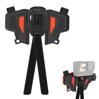 Imagem de Suporte de Capacete Queixeira Moto de GoPro e Similares - Telesin