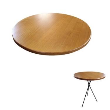 Imagem de Tampo Redondo Mesa Decoração Bistrô Madeira Pinus 45Cm - D'Elfos Decor