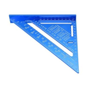 Imagem de Régua Triangular Preta De Alta Precisão De 12 Polegadas Para Carpintar