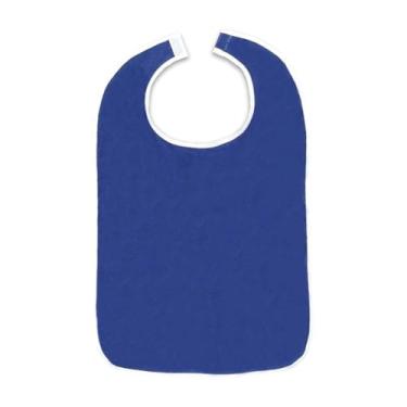 Imagem de ChuYiElegance Babador para Adultos, Lavável à Máquina, Confortável, Reutilizável, para Alimentação de Idosos, Adultos, Homens, Pano de Alimentação para Deficientes, Azul Escuro