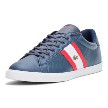 Imagem de Lacoste Tênis masculino Grad Vulc, Azul-marinho e branco, 45