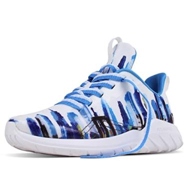 Imagem de Soulsfeng Tênis de corrida masculino, leve, moderno, estiloso, esportivo, treino, academia, tênis, caminhada, tamanho 5,5-15, City-blue, 46