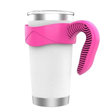 Imagem de ibboke Alça De Copo Serve Para Yeti 20 Oz, Ozark Trail, Rambler (Somente Alça, Não Incluso) (Rosa Vermelho)
