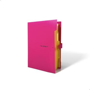 Imagem de Pasta Sanfonada Organizadora Documento Arquivos Escolar A4 5 Divisória