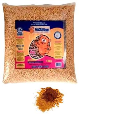 Imagem de Granulado madeira para gatos Madeirinha 15 kg granulado higiênico de m
