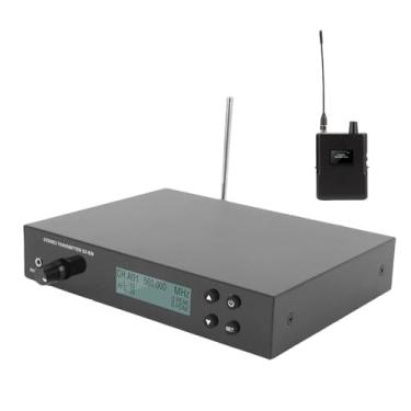 Imagem de IEM Sem Fio Profissional Com Transmissor e Receptor 560-596MHz Estéreo No de Monitor de Ouvido para Músicos de Estúdio de Desempenho Ao (Plugue nos EUA)
