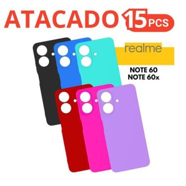 Imagem de Kit 15 Capa Capinhas Compatível Para Realme Note 60 / 60x - Generica, 