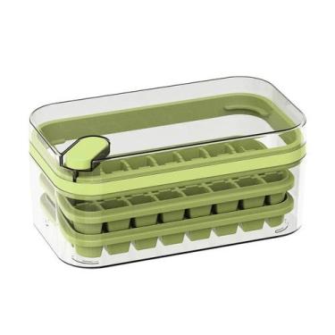 Imagem de Forma Gelo 64 Cubos Camada Dupla Recipiente Bandeja - Innovaree-Commer