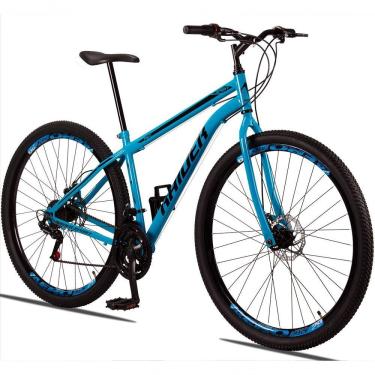 Imagem de Bicicleta 29 Raider Sport Aço 21 Marchas Freio A Disco Azul+preto