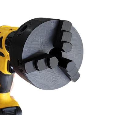 Imagem de Placa Para Parafusadeira 100mm 6 Castanhas Torno Manual - Potter Store