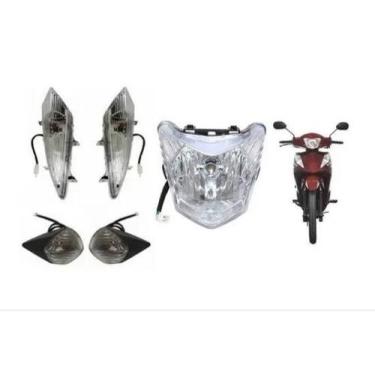 Imagem de Kit Piscas Sinalizadores Farol Bloco Optico Shineray Jet 50 - Smart