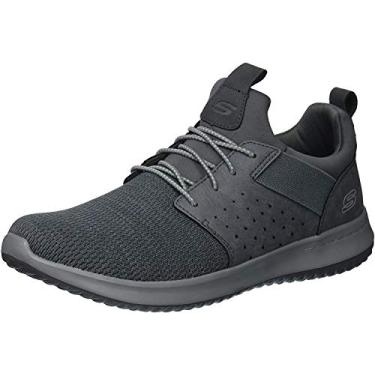 Imagem de Skechers Ajuste relaxado masculino: Braver - Rayland, preto, Cinza, 12 Wide