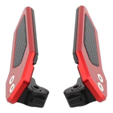 Imagem de UGPLM Suporte para Pés de Motocicleta, Pedais Traseiros, Apoios para Passageiros, Vermelho