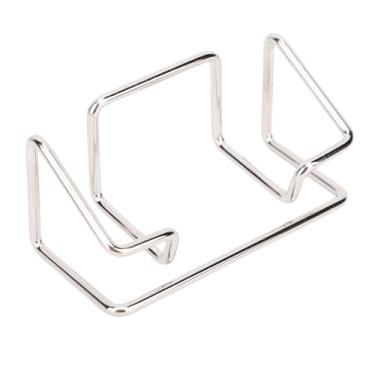 Imagem de Pssopp 5PCS Desk -Business Card Titular, Estrutura Criativa de Grande Capacidade Exibição de Cartão de Visita Stand para Office Home Desktop (SILVER)