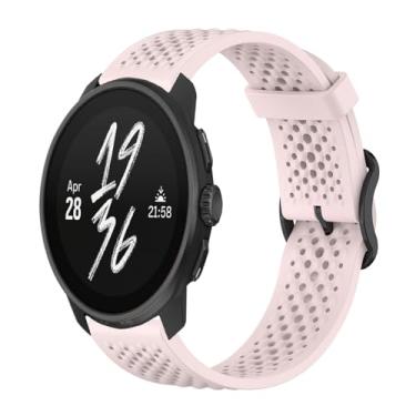Imagem de Gheper Pulseira de substituição compatível com Suunto Race/Race S/Vertical/9 Peak Pro/9 Peak/5 Peak, acessório para smartwatch, de silicone macio, respirável, 22 mm
