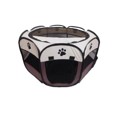 Imagem de MEHONGCAN Cercadinho Portátil para Animais de Estimação, Cercadinho Dobrável para Cães E Gatos, Coelhos, Tendas para Exercícios para Animais de Estimação, Uso Interno E Externo(P(28,7" X 28,7" X 16"),