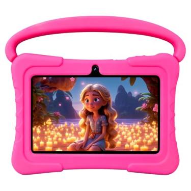 Imagem de NEWISION Tablet infantil de 7 polegadas com capa, tablet infantil Android 13 de 32 GB com WiFi, câmera dupla, educação, jogos, software infantil pré-instalado, tablet PC com filtros de idade, controle