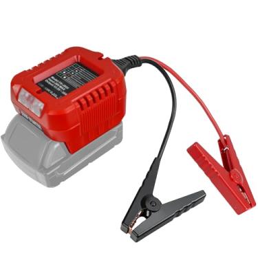 Imagem de Adaptador Jump Starter para baterias Milwaukee 18 V/20 V, adaptador de cabo de reforço automático de 13,5 V com luzes LED, cabos portáteis de salto de carro para iniciar baterias mortas ou fracas