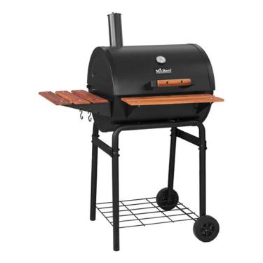 Imagem de Churrasqueira A Carvao Defumador Black Com Madeira - Dallas