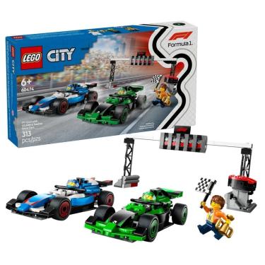 Imagem de Lego City F1 Grid com carros de corrida VCARB e Sauber - 60474