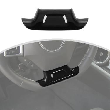 Imagem de CheroCar Capa de decoração para volante Chevrolet Camaro para Chevrolet Camaro 2017-2024 (preto)