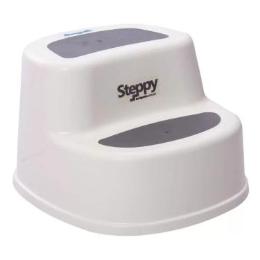Imagem de Degrau Burigotto Steppy 2 Em 1 Branco Com Cinza