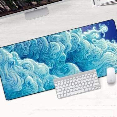 Imagem de Mouse Pad Gamer Speed Extra Grande Profissional 100x50  -  Nuvem